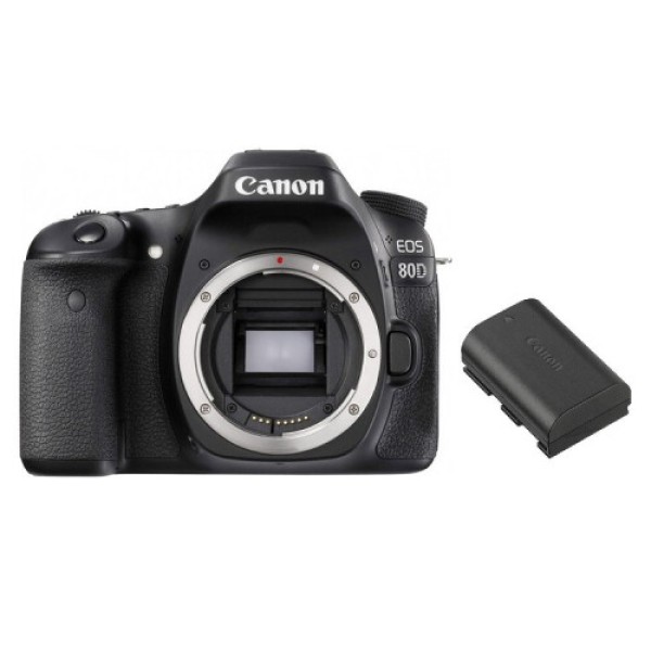 CANON EOS 80D Body + CANON LP-E6N Battery
